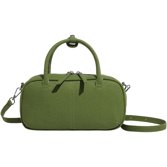 SPEKSEE Women’s Vintage PU Boston Shoulder Bag, Elegant Crossbody Bag with Top Handle, Retro Brown Fall Purse for Travel Work