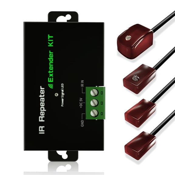 SPENFiLY IR Receiver Extender Kit Infrared Remote Control System for TVs, Set-Top Boxes and Home Electronics