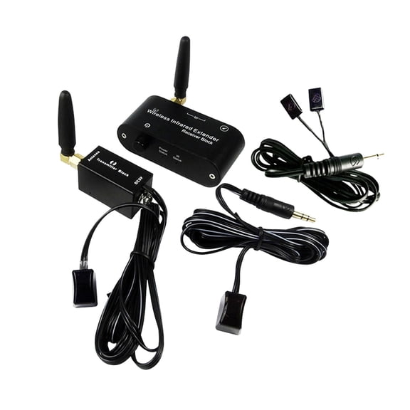 SPENFiLY Remote Control Wireless Repeater-Dual Eye IR Emitter Remote Repeater System Kit WL-E2