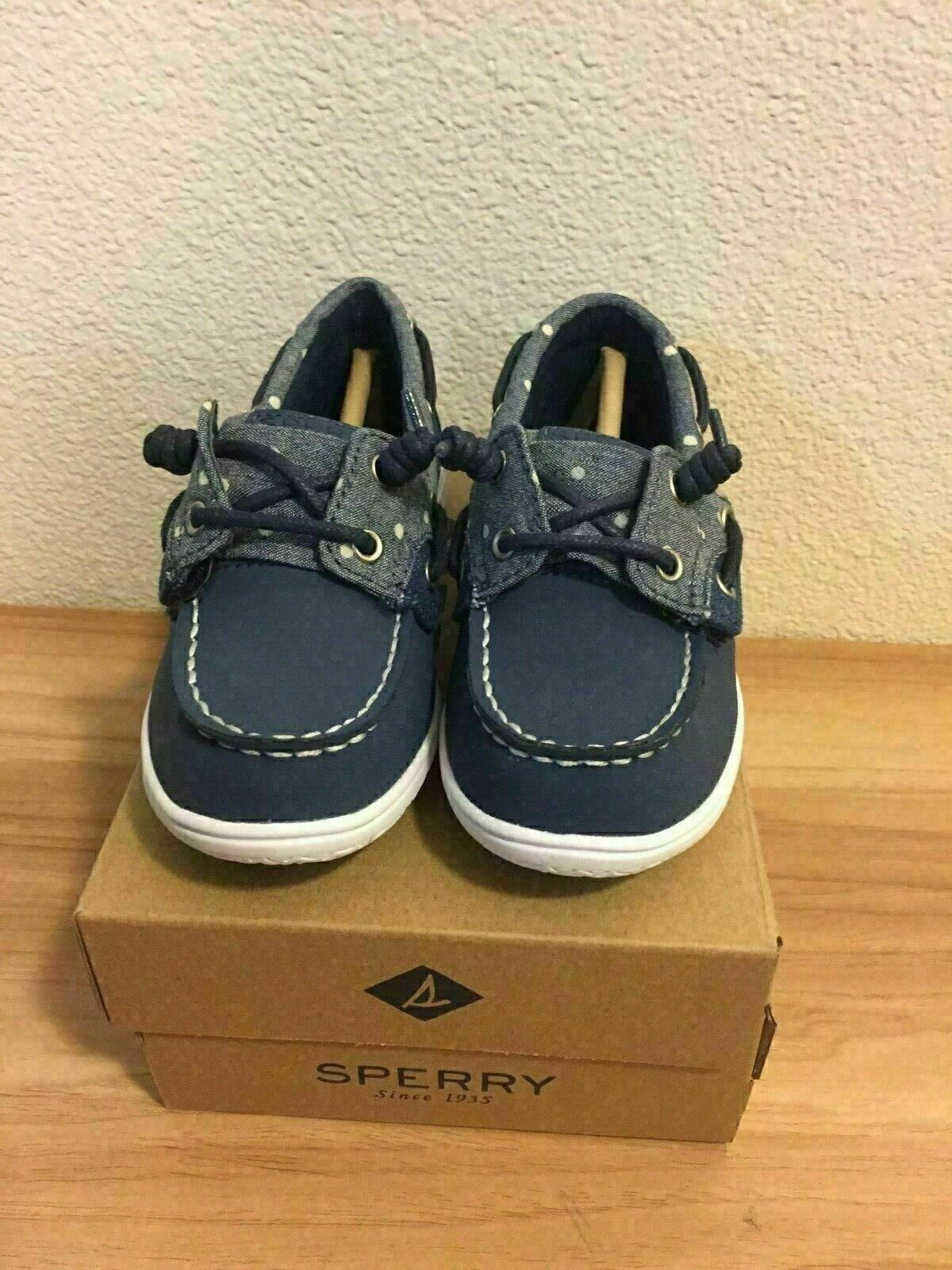 SPERRY Little KIDS SHORESIDER JR/ BLUE DENIM BOAT SHOE Size  display picture 1