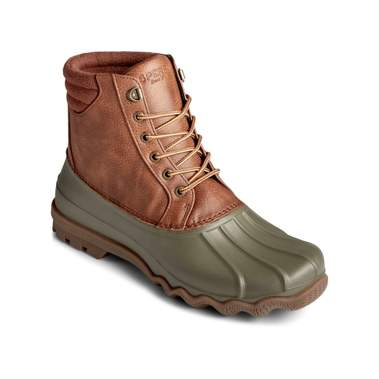 SPERRY Mens Brown Color Block Non Marking Siping For Traction