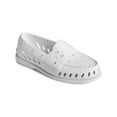 thumbnail image 1 of SPERRY Mens White Traction Perforated Non-Marking A/o Float Round Toe Slip On Leather Loafers Shoes 12 M, 1 of 3
