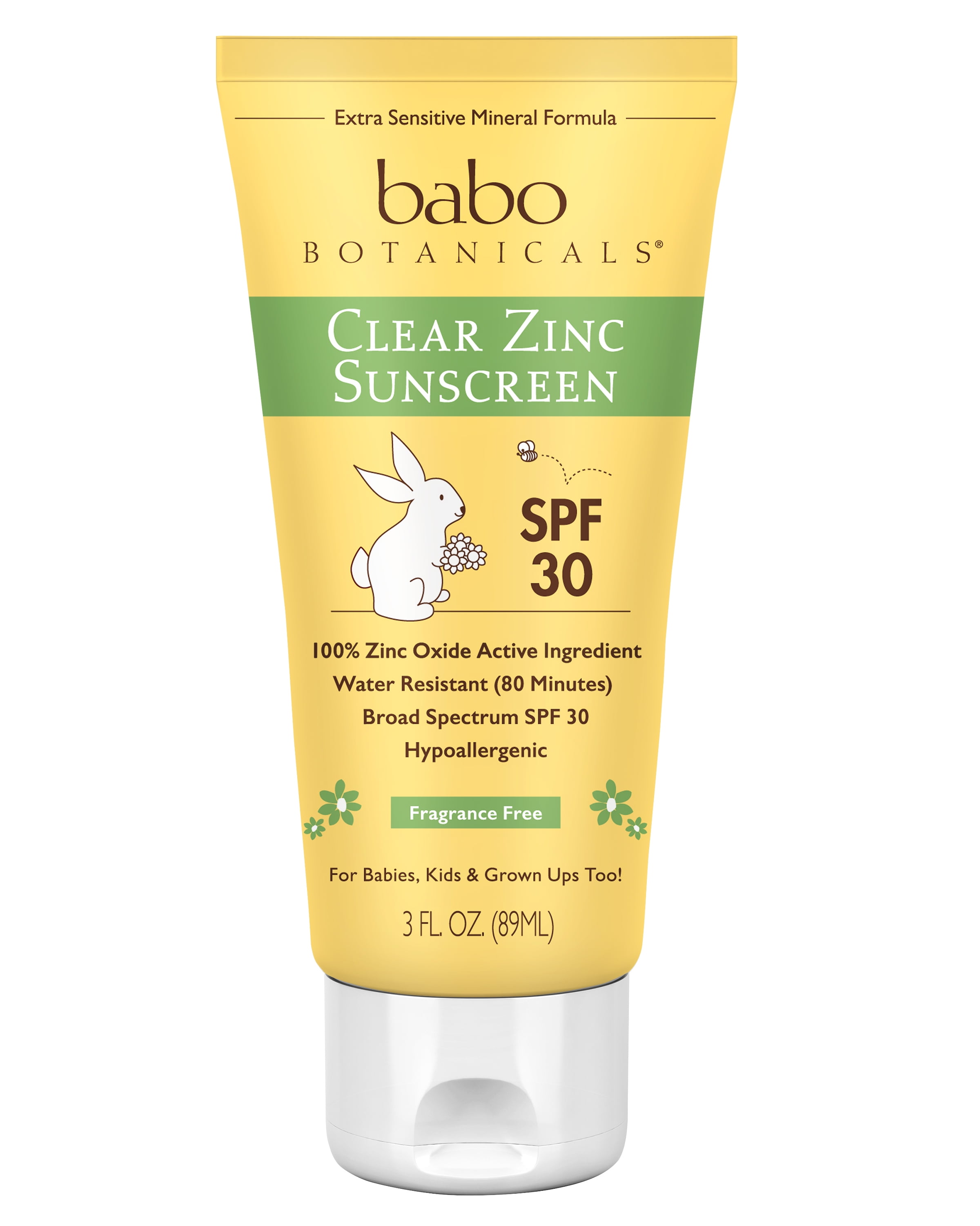 SPF 30 Clear Zinc Sunscreen Lotion, Fragrance Free