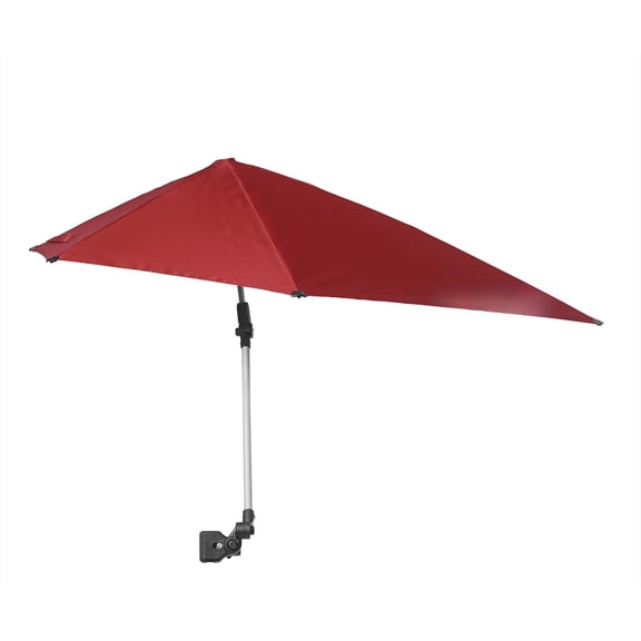 SPF 50+ Adjustable Umbrella, Universal Clamp Outdoor Beach Sun Shade Umbrella