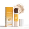 thumbnail image 1 of SPF 50 Sunscreen Setting Powder with Built-in Brush - Mineral Sunscreen Powder for Face, Matte Finish & Oil Control, Portable Broad Spectrum Sun Protection, Net 8g, 1 of 8