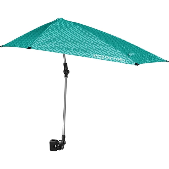 SPF 50+ UV Block Versa-Brella Umbrella, Universal Clamp Mount Portable Adjustable Outdoor Sun Shade Accessory