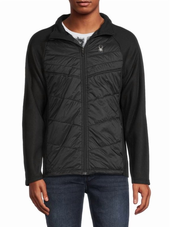SPFGM193 SPYDER MEN'S NOVA LOGO JACKET - BLACK - SIZE L