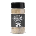 thumbnail image 1 of WheelyQ Barbecue SPG Seasoning | Salt, Pepper, Garlic Rub, 7oz, 1 of 6