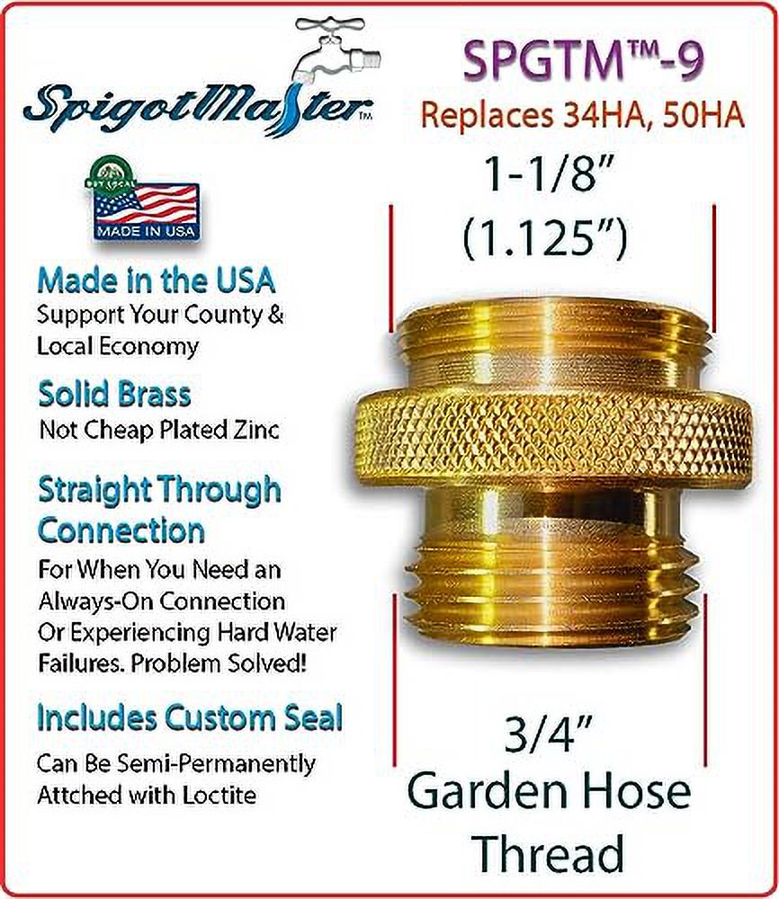 SPGTM9 Woodford Hose Bibb Adapter Replaces 34HA & 50HA with a