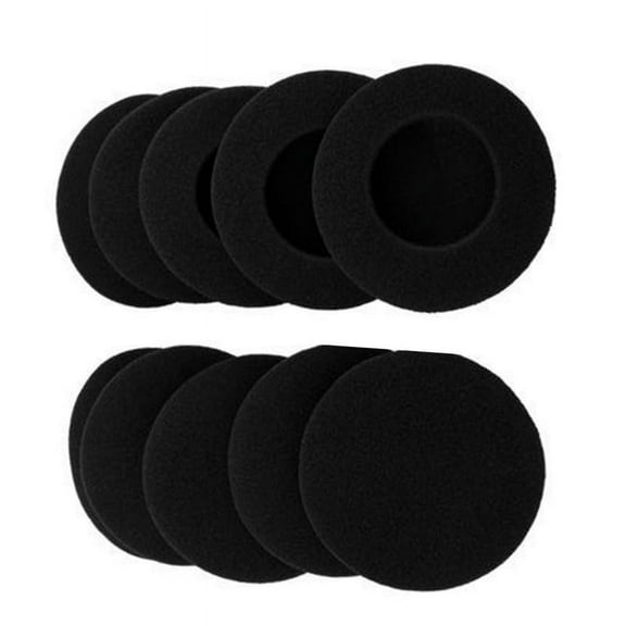 SPHET 5Pairs 60mm/2.4" Replacement Foam Earpads Cushion For Logitech- H600 H330 H340/Aiwa HP-CN5/Labtec Axis 502 headset Black
