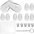 thumbnail image 1 of SPHET Soft Silicone Eyeglass Nose Pads 5 Pairs of 15mm Screw-in Glasses Nose Pad Set, 1 of 6