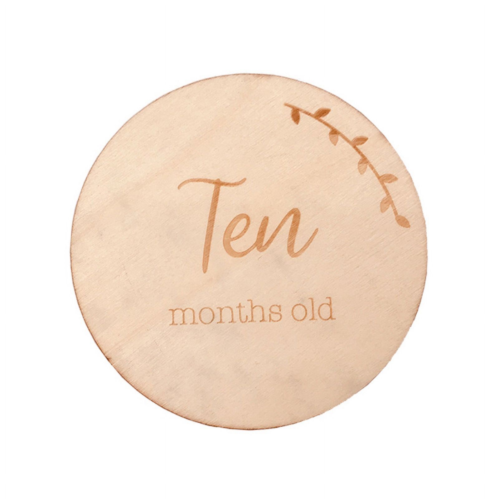 SPHET Wooden Baby Milestone Cards Newborn Baby Birth Monthly Growth ...