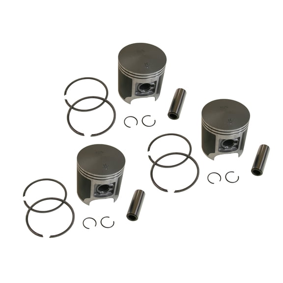 SPI, 09-716-04, 3 Piston Kits for Polaris Indy 600 XCR, 600 XLT, 600 Triumph .040 Over Bore 66mm