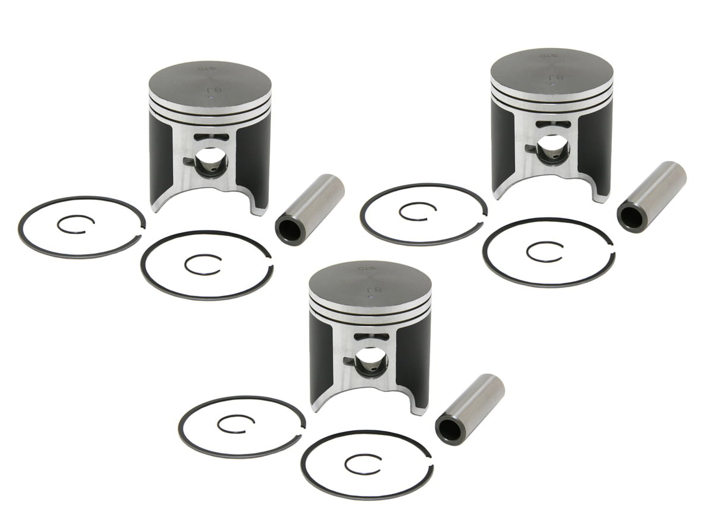 SPI, 09-718, (3) Piston Kits Polaris Ultra SP 680 Standard Bore 66.6mm ...