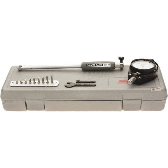 SPI 10 Anvil, 0.7 to 1-1/2" Dial Bore Gage 0.0001" Graduation, 6" Gage Depth, Accurate to 0.0003", Carbide Ball