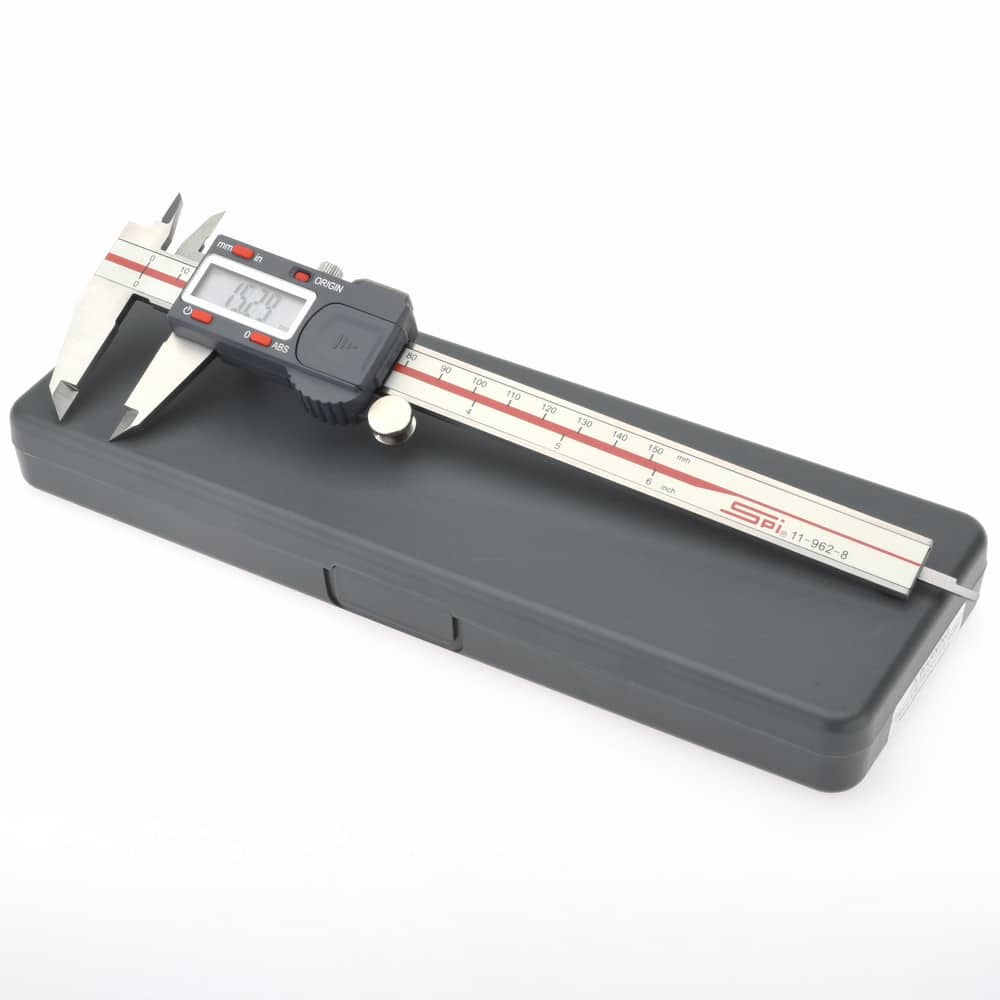 SPI 119628 ABS Electronic IP54 Caliper w/ SPC Output 0" to 6 inch (0