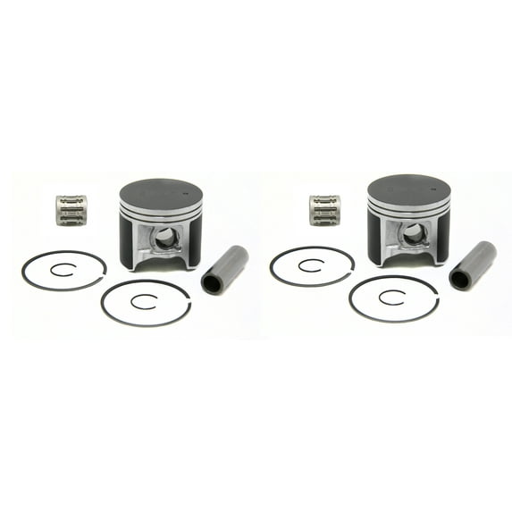 SPI, (2)09-609(2)WC-09606, 2 Standard Bore Pistons & Bearings for Arctic Cat ZR600, ZL600, Mountain Cat 600, Pantera 600 & Powder Special 600 - 78mm