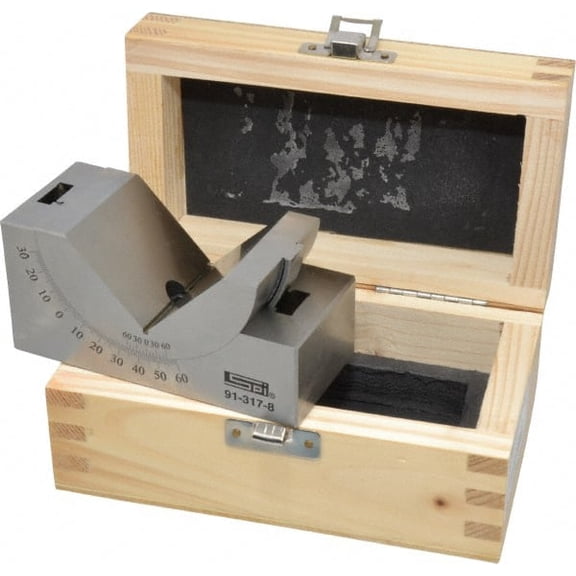 SPI 3-3/4 Inch Long x 1-3/4 Inch Wide x 2 Inch High, Tool Steel, 0 to 60 Adjustable Angle Block