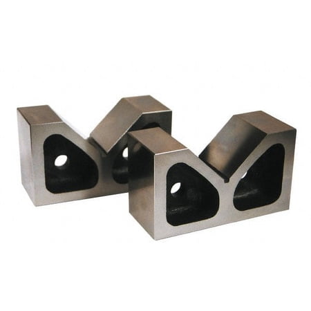 SPI 4-1/2" Max Capacity, 90° Angle, Cast Iron V-Block