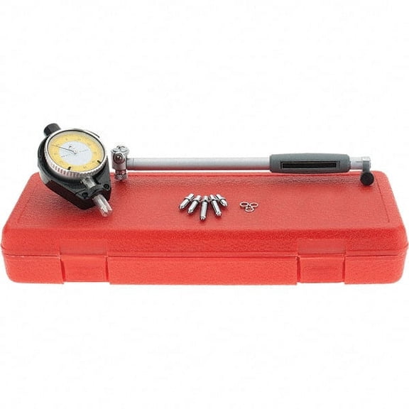 SPI 6 Anvil, 1.4 to 2.4" Dial Bore Gage 0.0001" Graduation, 6" Gage Depth, Accurate to 0.0003", Carbide Ball