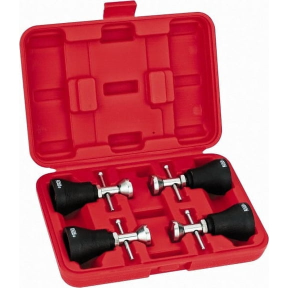 SPI Adjustable Machinist's Jack Set, 4 Jacks, 3" to 4" High, 1,000 lbs Capacity, Fitted Case