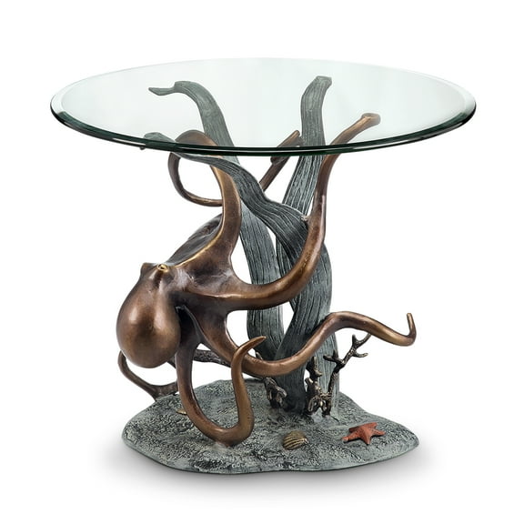SPI Aluminum Octopus and Seagrass End Table