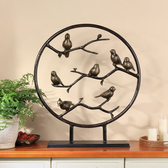 SPI Birds and Branches Desktop Decor 26" x 22.5" x 6.5" 8 lbs. Aluminum
