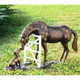 thumbnail image 1 of SPI Bronze Finish Barnyard Pals Horse and Dog Garden Sculpture, 1 of 6