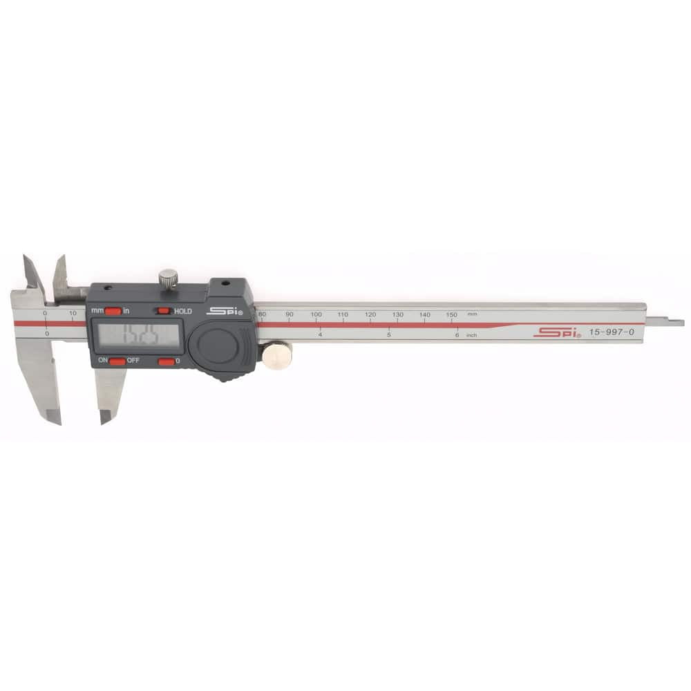 SPI Calibrated Electronic Digital Caliper, 06 inch (0150mm) Range, 0.