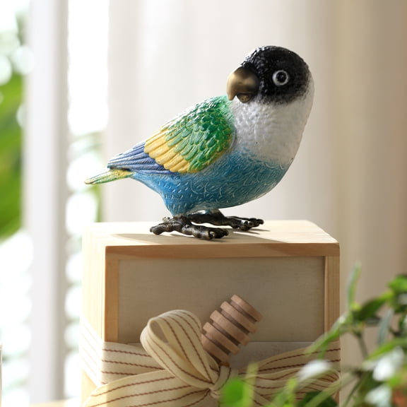 SPI Colorful Black Headed Parrot 4" x 5" x 3" 0.85 lbs. Brass