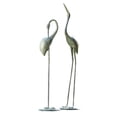 thumbnail image 1 of SPI Contemplative Garden Crane Pair of Aluminum Statues, 1 of 3