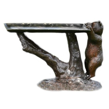 SPI Curious Bear Hand Painted Aluminum End Table