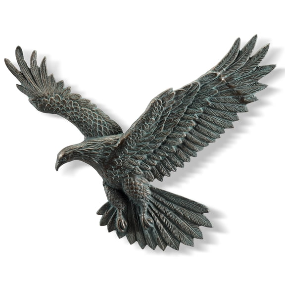 SPI Flying Eagle Wall Plaque 24.5" x 29" x 2.5" 6.5 lbs. Aluminum