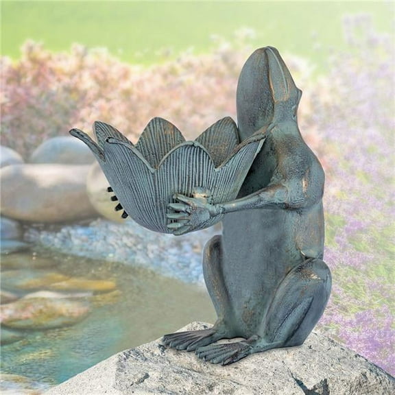 SPI Frog Birdfeeder 13" x 11" x 9" Aluminum