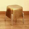 thumbnail image 1 of SPI Home Brass and Nickel Finish Cast Aluminum 4 Legged Side Table, 1 of 3