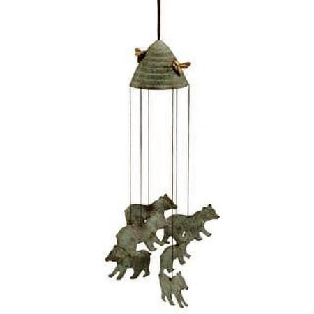 SPI Home 33297 Bears and Beehive Wind Chime