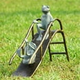 thumbnail image 1 of SPI Bronze and Verdigris Finish Sliding Frogs Garden Statue, 1 of 1