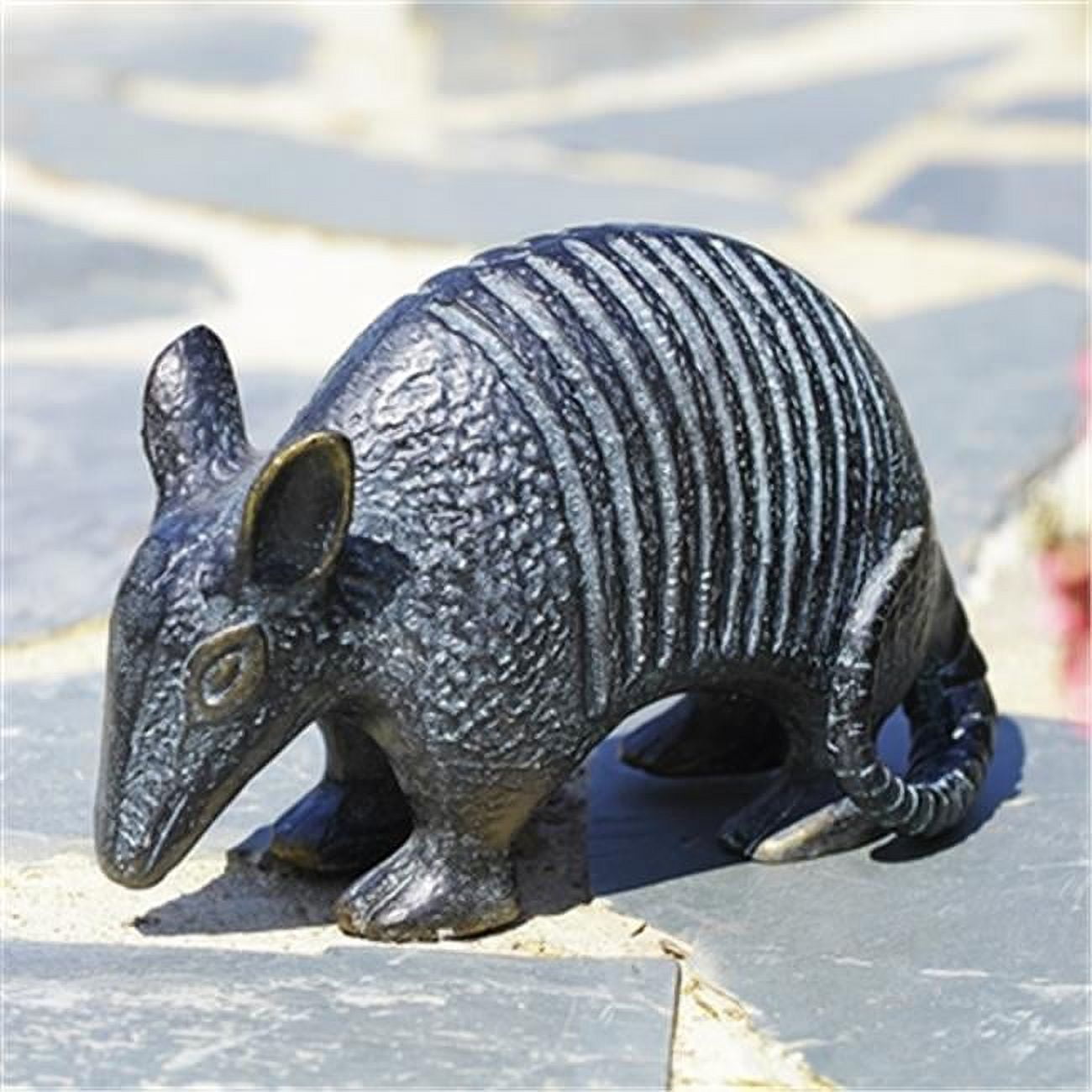 SPI Home Cast Aluminum Lone Star Armadillo Garden Sculpture
