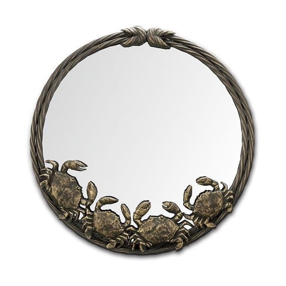 SPI Home CAST Iron Crab Quartet Wall Mirror 18 inch Diameter