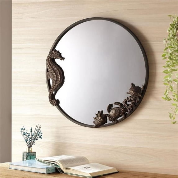 SPI Home 51172 Seahorse & Sea Life Round Mirror