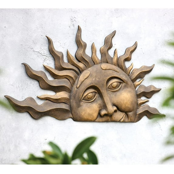 SPI Home Half Sun Wall Plaque