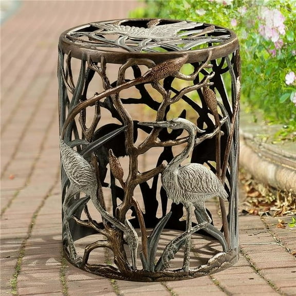 SPI Home Heron Flock Outdoor Table 16.5" x 12.5" x 12.5" 7.0 lbs. Aluminum