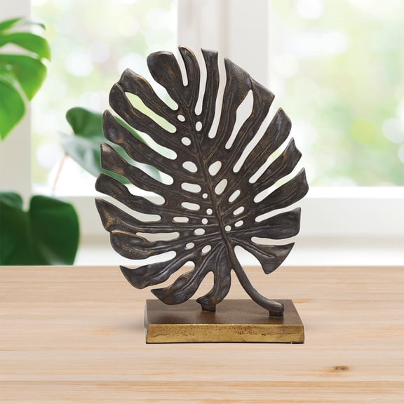 SPI Home Monstera Leaf Desk Decor 15.5" x 11.0" x 4.5"