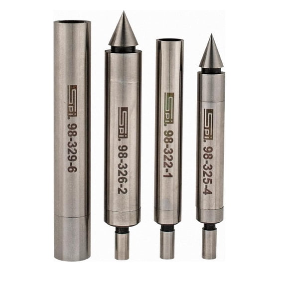 SPI Mechanical Edge & Center Finder Set: Single End, Double End, Cylinder Contact, Cone Contact