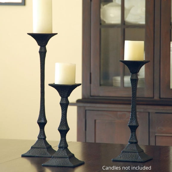 SPI Richmond Aluminum Candleholders S/3 Elegant Dcor