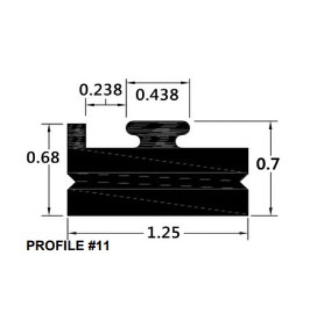 SPI SLIDE PROFILE 11 BLACK 56"
