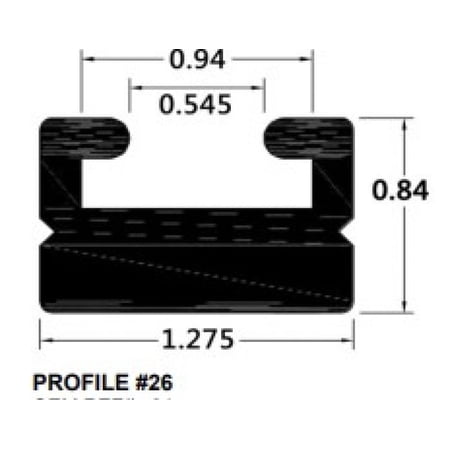 SPI SLIDE PROFILE 26 BLACK 56"