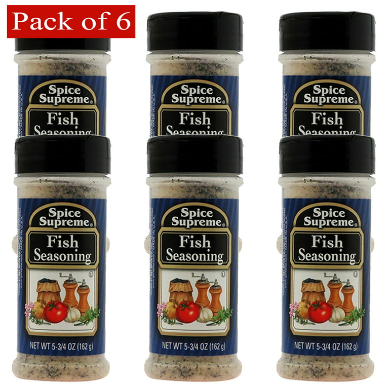 SPICE SUPREME Fish Seasoning 5.75 Oz (162g) - Pack of 6 