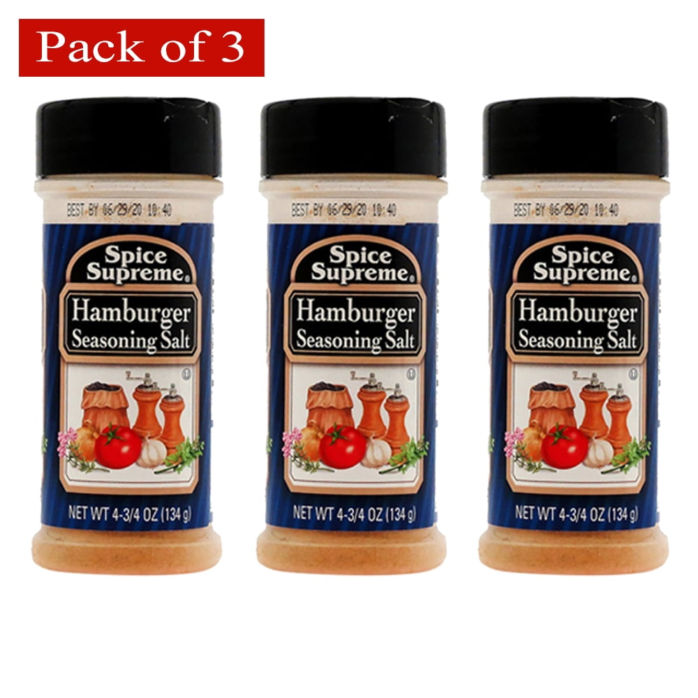 SPICE SUPREME Hamburger Seasoning 4.75oz (134g) (Pack of 3