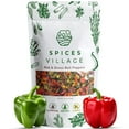 SPICES VILLAGE Dehydrated Bell MSF2 Peppers Mix, Dried Bell Pepper